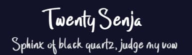 Twenty Senja by StringLabs Creative Studio — Script Handwritten Font — thumbnail 2