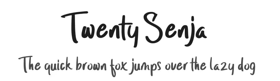 Twenty Senja by StringLabs Creative Studio — Script Handwritten Font