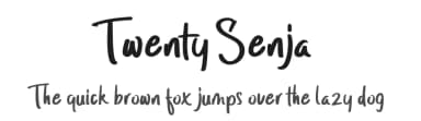 Twenty Senja by StringLabs Creative Studio — Script Handwritten Font — thumbnail 1