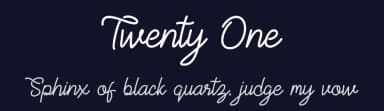 Twenty One by skillyasstudio.com — Script Handwritten Font — thumbnail 2
