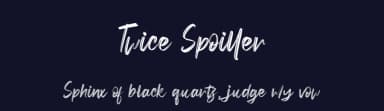 Twice Spoiller by Haksen Studio — Script Handwritten Font — thumbnail 2