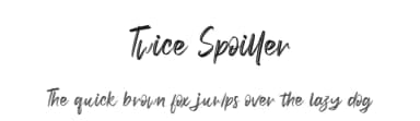 Twice Spoiller by Haksen Studio — Script Handwritten Font — thumbnail 1