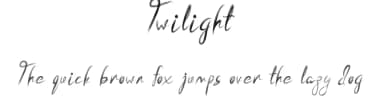 Twilight by Design Vector10 — Script Handwritten Font — thumbnail 1