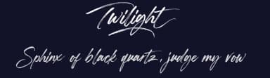 Twilight by Hanzel Space — Script Handwritten Font — thumbnail 2