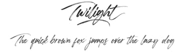Twilight by Hanzel Space — Script Handwritten Font — thumbnail 1