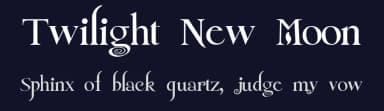 Twilight New Moon by Alphabet&Type® — Sans Serif Font — thumbnail 2