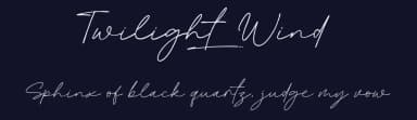 Twilight Wind by Khurasan — Script Handwritten Font — thumbnail 2