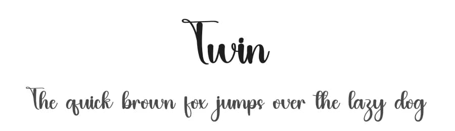 Twin by Inermedia Studio — Script Handwritten Font