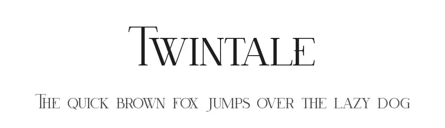 Twintale by Slide Shoot Type — Serif Font — preview 1