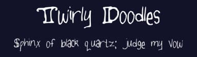 Twirly Doodles by Anna — Script Handwritten Font — thumbnail 2