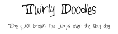 Twirly Doodles by Anna — Script Handwritten Font — thumbnail 1