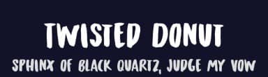 Twisted Donut by Hanoded — Script Handwritten Font — thumbnail 2