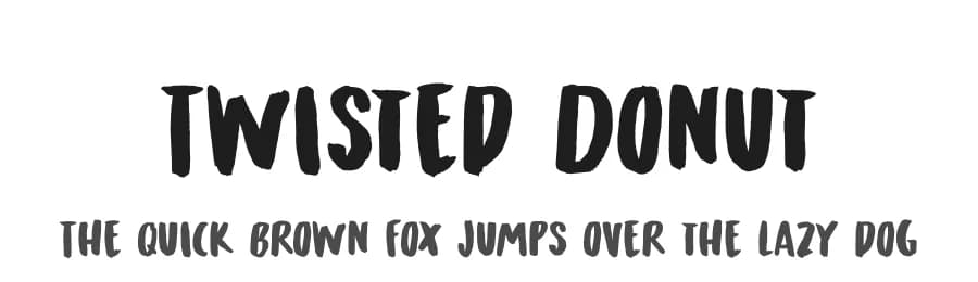 Twisted Donut by Hanoded — Script Handwritten Font