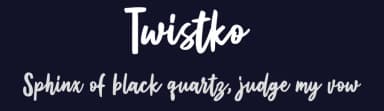 Twistko by Weape Studio — Script Handwritten Font — thumbnail 2