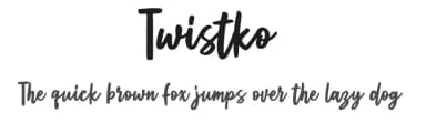 Twistko by Weape Studio — Script Handwritten Font — thumbnail 1
