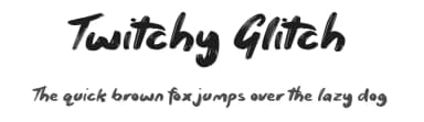 Twitchy Glitch by JSH creates — Script Handwritten Font — thumbnail 1