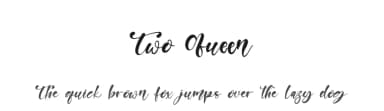 Two Queen by Kong Font — Script Handwritten Font — thumbnail 1