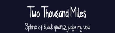 Two Thousand Miles by Muhadi — Script Handwritten Font — thumbnail 2