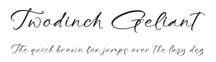 Twodinch Geliant by Letterena Studios — Script Handwritten Font