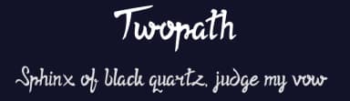 Twopath by Edric Studio — Script Handwritten Font — thumbnail 2