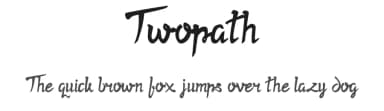 Twopath by Edric Studio — Script Handwritten Font — thumbnail 1