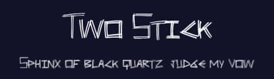 Two Stick by Xerographer Fonts — Script Handwritten Font — thumbnail 2