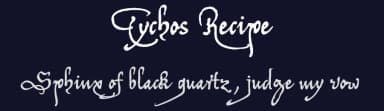 Tychos Recipe by Pia Frauss — Script Handwritten Font — thumbnail 2