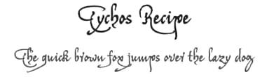 Tychos Recipe by Pia Frauss — Script Handwritten Font — thumbnail 1