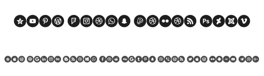 Type Icons Color 2019 by elharrak — Dingbats Font