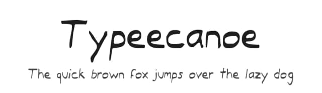 Typeecanoe by Iconian Fonts — Script Handwritten Font