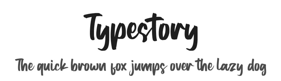 Typestory by FatmaStudio — Script Handwritten Font