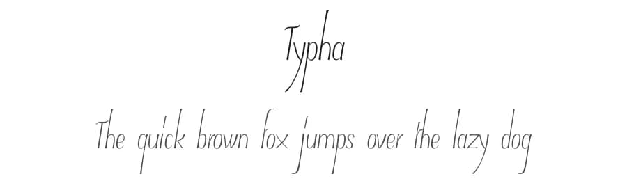 Typha by JBFoundry — Script Handwritten Font