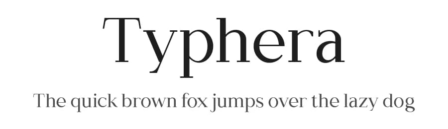 Typhera by VPcreativeshop — Serif Font