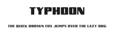 Typhoon by Iconian Fonts — Sans Serif Font — thumbnail 1