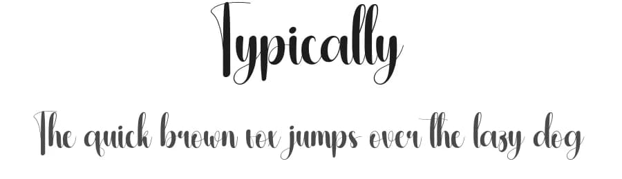 Typically by Andi Moz — Script Handwritten Font