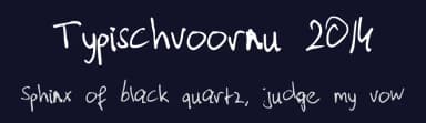 Typischvoornu 2014 by Gideon Roggeveen — Script Handwritten Font — thumbnail 2