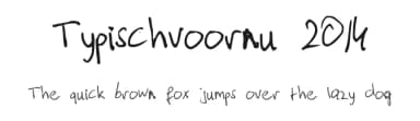 Typischvoornu 2014 by Gideon Roggeveen — Script Handwritten Font — thumbnail 1