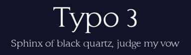 Typo 3 by Myriam Huré — Serif Font — thumbnail 2