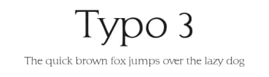 Typo 3 by Myriam Huré — Serif Font — thumbnail 1