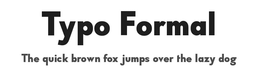 Typo Formal by Studio Typo — Sans Serif Font