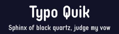 Typo Quik by Studio Typo — Sans Serif Font — thumbnail 2