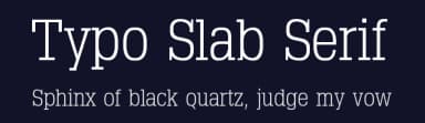Typo Slab Serif by Manfred Klein — Serif Font — thumbnail 2