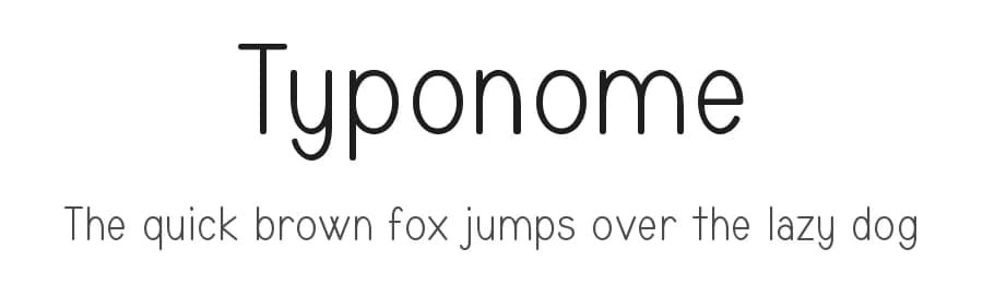 Typonome by Studio Typo — Sans Serif Font