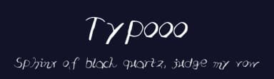 Typooo by Björn Löbach — Script Handwritten Font — thumbnail 2