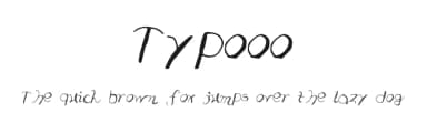 Typooo by Björn Löbach — Script Handwritten Font — thumbnail 1