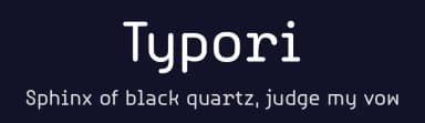 Typori by YTY Digital TypeFoundry — Sans Serif Font — thumbnail 2