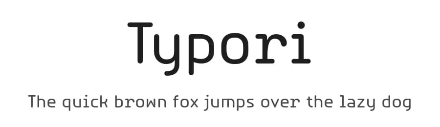 Typori by YTY Digital TypeFoundry — Sans Serif Font
