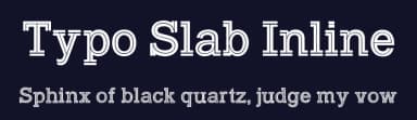 Typo Slab Inline by Studio Typo — Sans Serif Font — thumbnail 2
