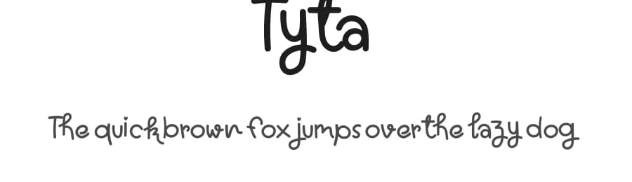 Tyta by yujikung — Script Handwritten Font