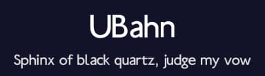 UBahn by Manfred Klein — Sans Serif Font — thumbnail 2
